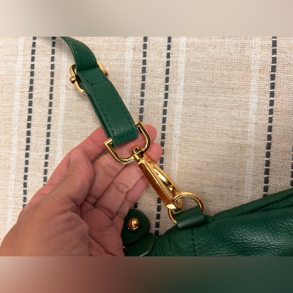 Emma Fox Green Leather Purse With Removable Shoulder Strap - Picture 7 of 14